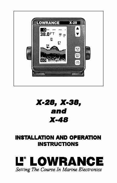 Lowrance electronic SONAR X-38-page_pdf